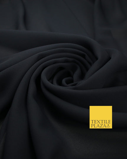 70 COLOURS Plain Dyed Chiffon Fine Soft Georgette Sheer Dress Fabric 57" Wide