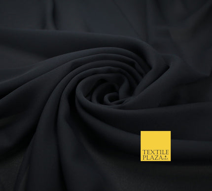 70 COLOURS Plain Dyed Chiffon Fine Soft Georgette Sheer Dress Fabric 57" Wide