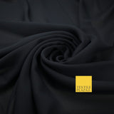 70 COLOURS Plain Dyed Chiffon Fine Soft Georgette Sheer Dress Fabric 57" Wide