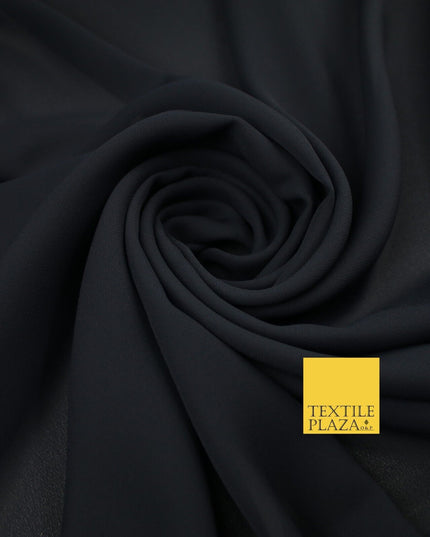 70 COLOURS Plain Dyed Chiffon Fine Soft Georgette Sheer Dress Fabric 57" Wide