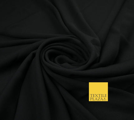 70 COLOURS Plain Dyed Chiffon Fine Soft Georgette Sheer Dress Fabric 57" Wide
