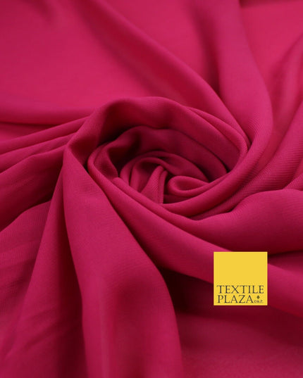 70 COLOURS Plain Dyed Chiffon Fine Soft Georgette Sheer Dress Fabric 57" Wide