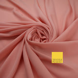 70 COLOURS Plain Dyed Chiffon Fine Soft Georgette Sheer Dress Fabric 57" Wide