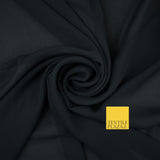 70 COLOURS Plain Dyed Chiffon Fine Soft Georgette Sheer Dress Fabric 57" Wide