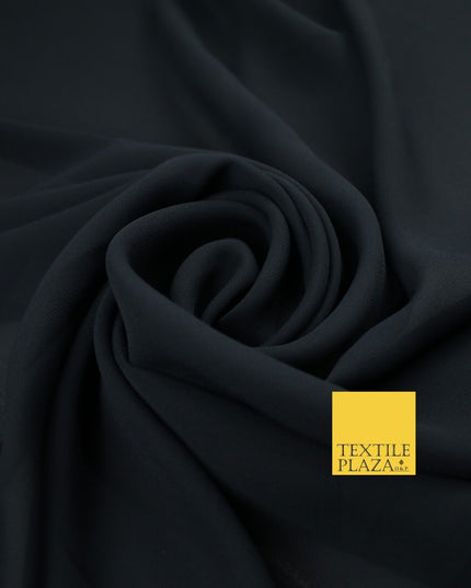 70 COLOURS Plain Dyed Chiffon Fine Soft Georgette Sheer Dress Fabric 57" Wide