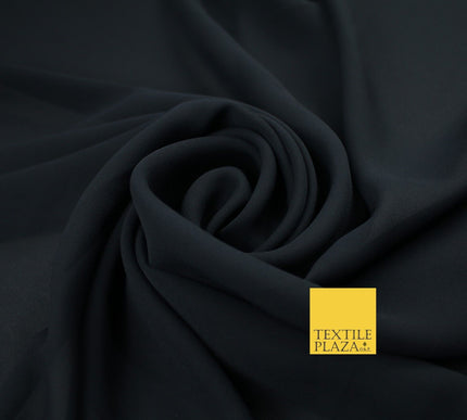 70 COLOURS Plain Dyed Chiffon Fine Soft Georgette Sheer Dress Fabric 57" Wide
