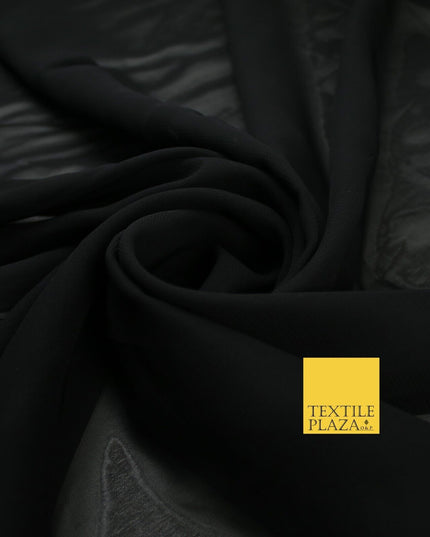 70 COLOURS Plain Dyed Chiffon Fine Soft Georgette Sheer Dress Fabric 57" Wide