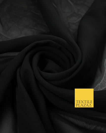 70 COLOURS Plain Dyed Chiffon Fine Soft Georgette Sheer Dress Fabric 57" Wide