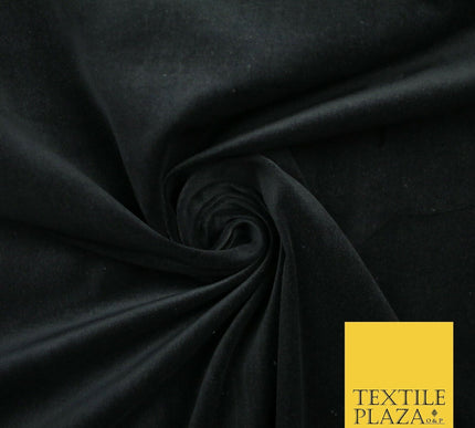 20 COLOURS- Plain 100% COTTON VELVET Fabric Non Stretch Material Dress Craft 45"