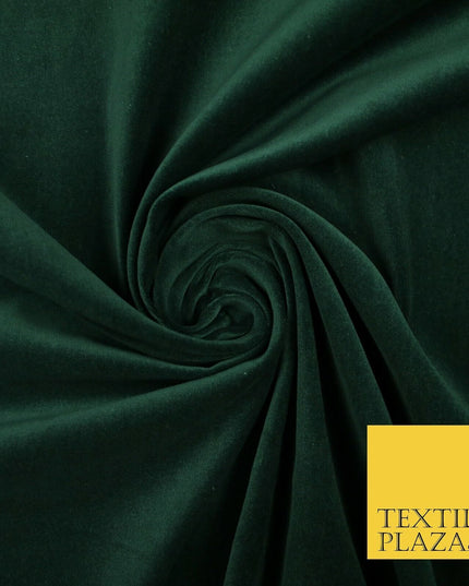 20 COLOURS- Plain 100% COTTON VELVET Fabric Non Stretch Material Dress Craft 45"