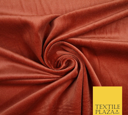 20 COLOURS- Plain 100% COTTON VELVET Fabric Non Stretch Material Dress Craft 45"