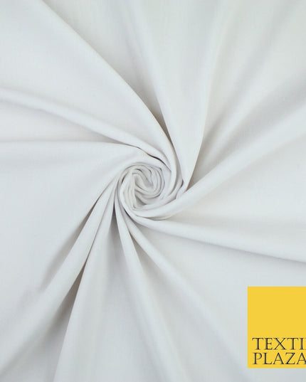 20 COLOURS- Plain 100% COTTON VELVET Fabric Non Stretch Material Dress Craft 45"