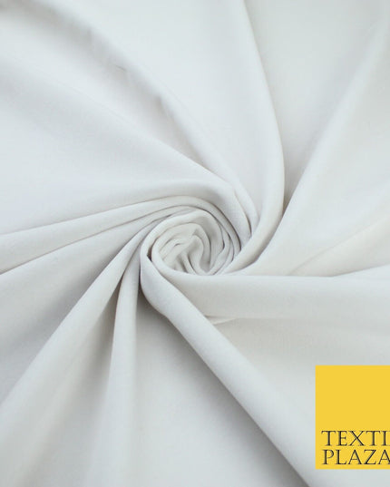 20 COLOURS- Plain 100% COTTON VELVET Fabric Non Stretch Material Dress Craft 45"