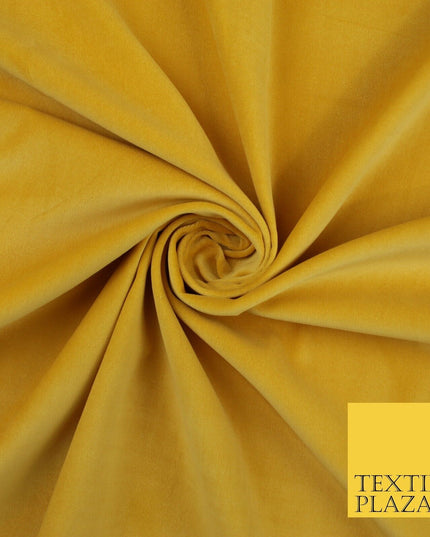 20 COLOURS- Plain 100% COTTON VELVET Fabric Non Stretch Material Dress Craft 45"