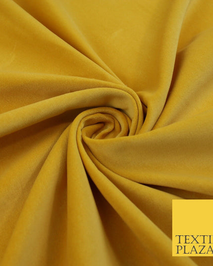 20 COLOURS- Plain 100% COTTON VELVET Fabric Non Stretch Material Dress Craft 45"