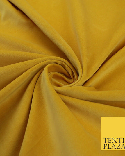 20 COLOURS- Plain 100% COTTON VELVET Fabric Non Stretch Material Dress Craft 45"