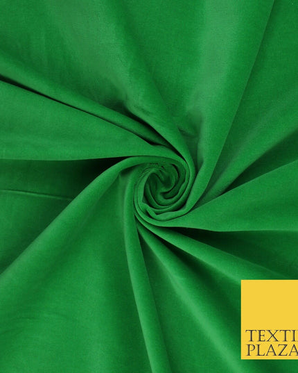 20 COLOURS- Plain 100% COTTON VELVET Fabric Non Stretch Material Dress Craft 45"