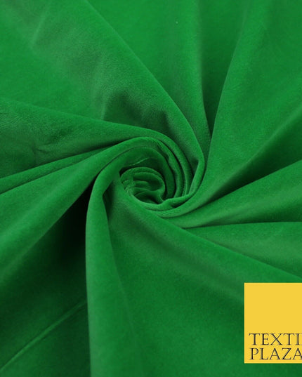 20 COLOURS- Plain 100% COTTON VELVET Fabric Non Stretch Material Dress Craft 45"