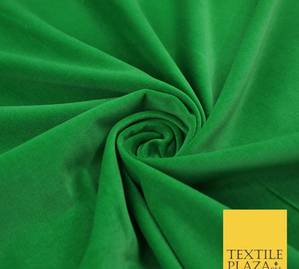 20 COLOURS- Plain 100% COTTON VELVET Fabric Non Stretch Material Dress Craft 45"