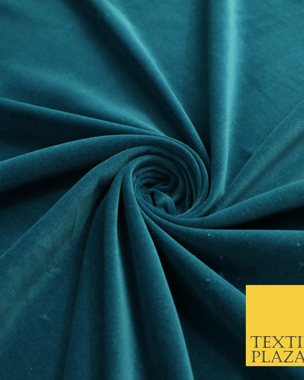 20 COLOURS- Plain 100% COTTON VELVET Fabric Non Stretch Material Dress Craft 45"