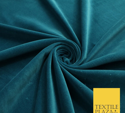 20 COLOURS- Plain 100% COTTON VELVET Fabric Non Stretch Material Dress Craft 45"