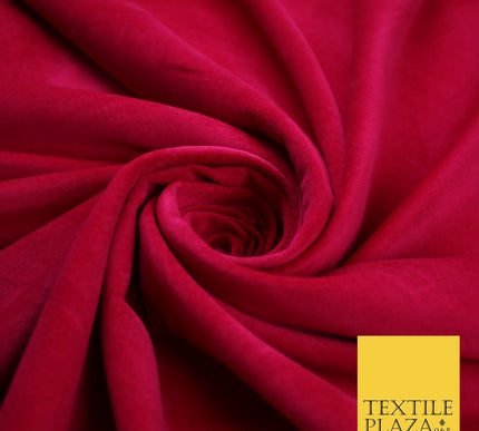 20 COLOURS- Plain 100% COTTON VELVET Fabric Non Stretch Material Dress Craft 45"