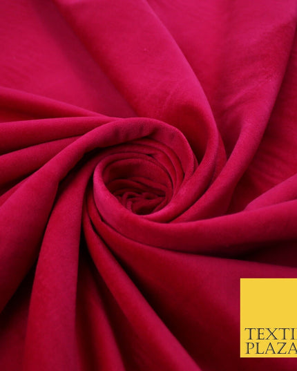 20 COLOURS- Plain 100% COTTON VELVET Fabric Non Stretch Material Dress Craft 45"