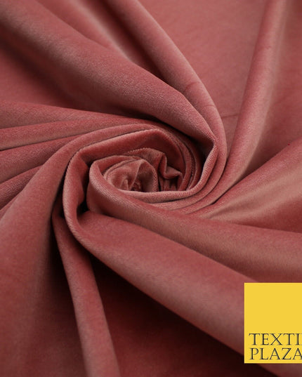20 COLOURS- Plain 100% COTTON VELVET Fabric Non Stretch Material Dress Craft 45"