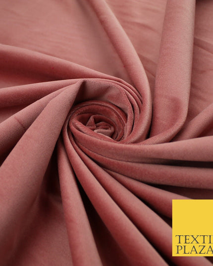 20 COLOURS- Plain 100% COTTON VELVET Fabric Non Stretch Material Dress Craft 45"