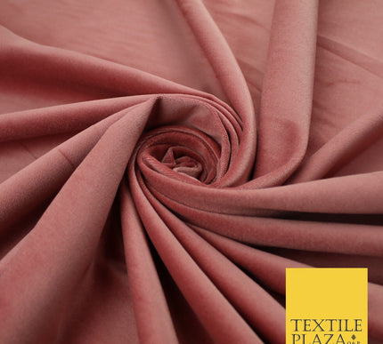 20 COLOURS- Plain 100% COTTON VELVET Fabric Non Stretch Material Dress Craft 45"