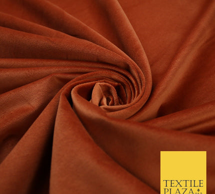 20 COLOURS- Plain 100% COTTON VELVET Fabric Non Stretch Material Dress Craft 45"