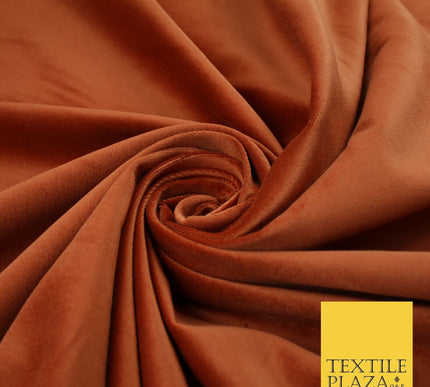 20 COLOURS- Plain 100% COTTON VELVET Fabric Non Stretch Material Dress Craft 45"