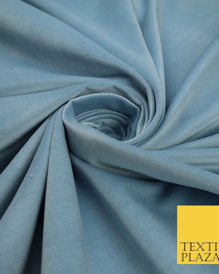 20 COLOURS- Plain 100% COTTON VELVET Fabric Non Stretch Material Dress Craft 45"