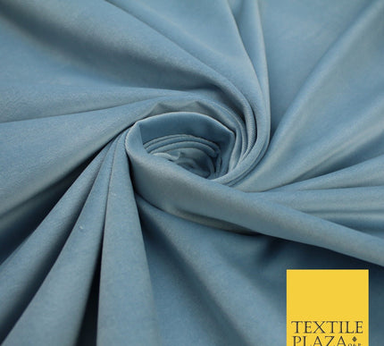 20 COLOURS- Plain 100% COTTON VELVET Fabric Non Stretch Material Dress Craft 45"
