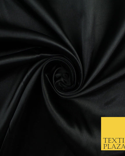BUDGET Plain Smooth Shiny Lightweight Poly Satin Fabric Dress Lining Decor 42"