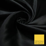 BUDGET Plain Smooth Shiny Lightweight Poly Satin Fabric Dress Lining Decor 42"