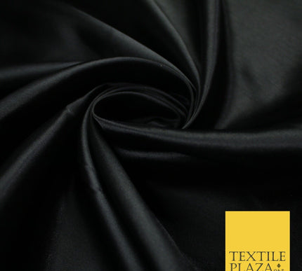 BUDGET Plain Smooth Shiny Lightweight Poly Satin Fabric Dress Lining Decor 42"