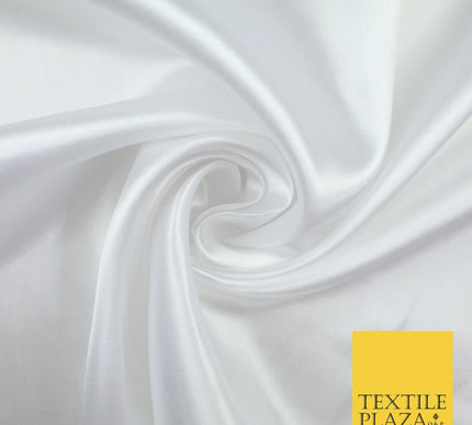 BUDGET Plain Smooth Shiny Lightweight Poly Satin Fabric Dress Lining Decor 42"