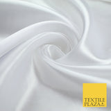 BUDGET Plain Smooth Shiny Lightweight Poly Satin Fabric Dress Lining Decor 42"
