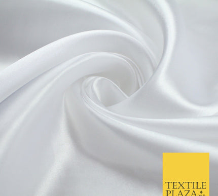 BUDGET Plain Smooth Shiny Lightweight Poly Satin Fabric Dress Lining Decor 42"
