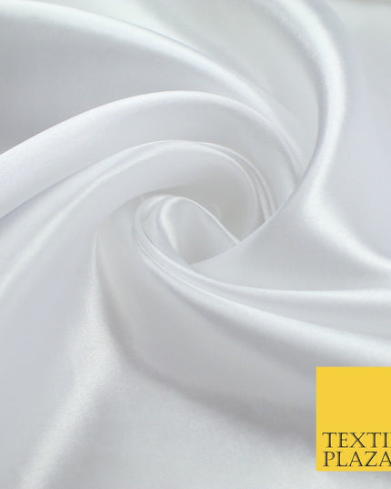 BUDGET Plain Smooth Shiny Lightweight Poly Satin Fabric Dress Lining Decor 42"