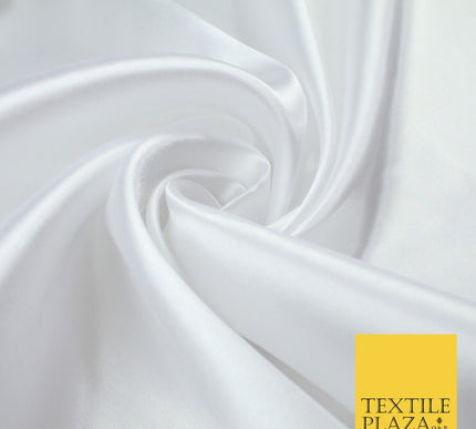 BUDGET Plain Smooth Shiny Lightweight Poly Satin Fabric Dress Lining Decor 42"