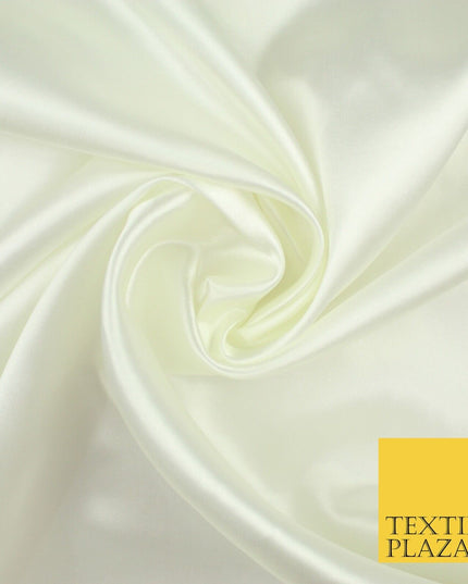 BUDGET Plain Smooth Shiny Lightweight Poly Satin Fabric Dress Lining Decor 42"