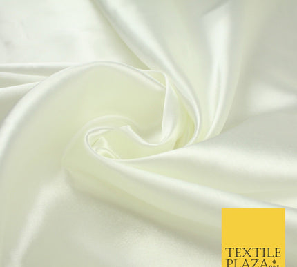 BUDGET Plain Smooth Shiny Lightweight Poly Satin Fabric Dress Lining Decor 42"