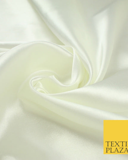 BUDGET Plain Smooth Shiny Lightweight Poly Satin Fabric Dress Lining Decor 42"
