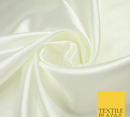 BUDGET Plain Smooth Shiny Lightweight Poly Satin Fabric Dress Lining Decor 42"