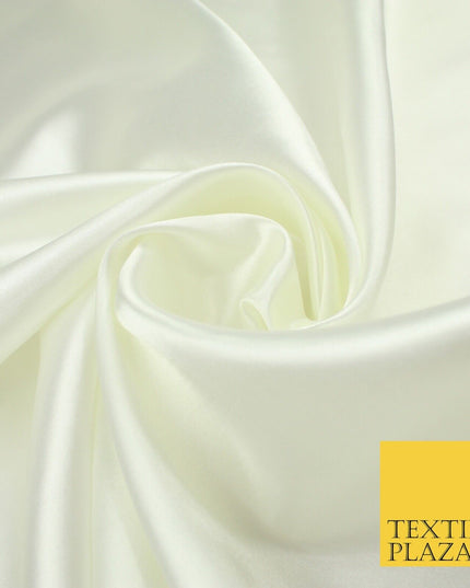 BUDGET Plain Smooth Shiny Lightweight Poly Satin Fabric Dress Lining Decor 42"