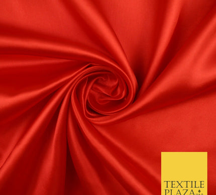 BUDGET Plain Smooth Shiny Lightweight Poly Satin Fabric Dress Lining Decor 42"