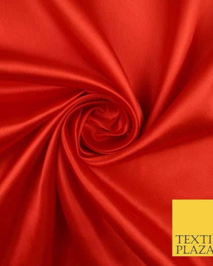 BUDGET Plain Smooth Shiny Lightweight Poly Satin Fabric Dress Lining Decor 42"
