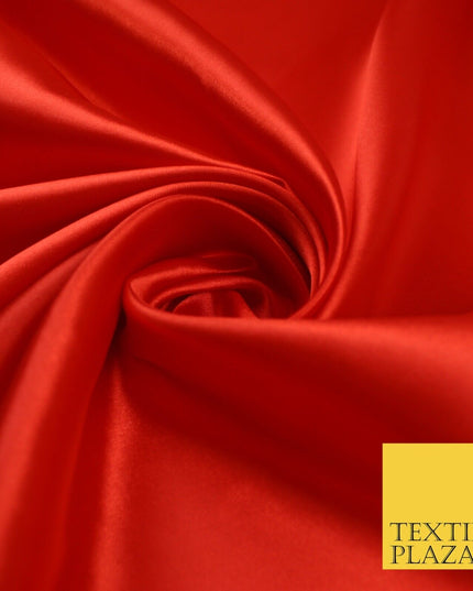 BUDGET Plain Smooth Shiny Lightweight Poly Satin Fabric Dress Lining Decor 42"